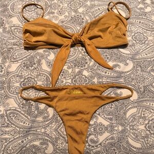 La bikineria gold Bikini Set